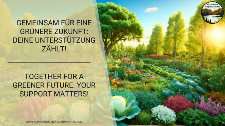 Gemeinsam für eine grünere Zukunft: Deine Unterstützung zählt!